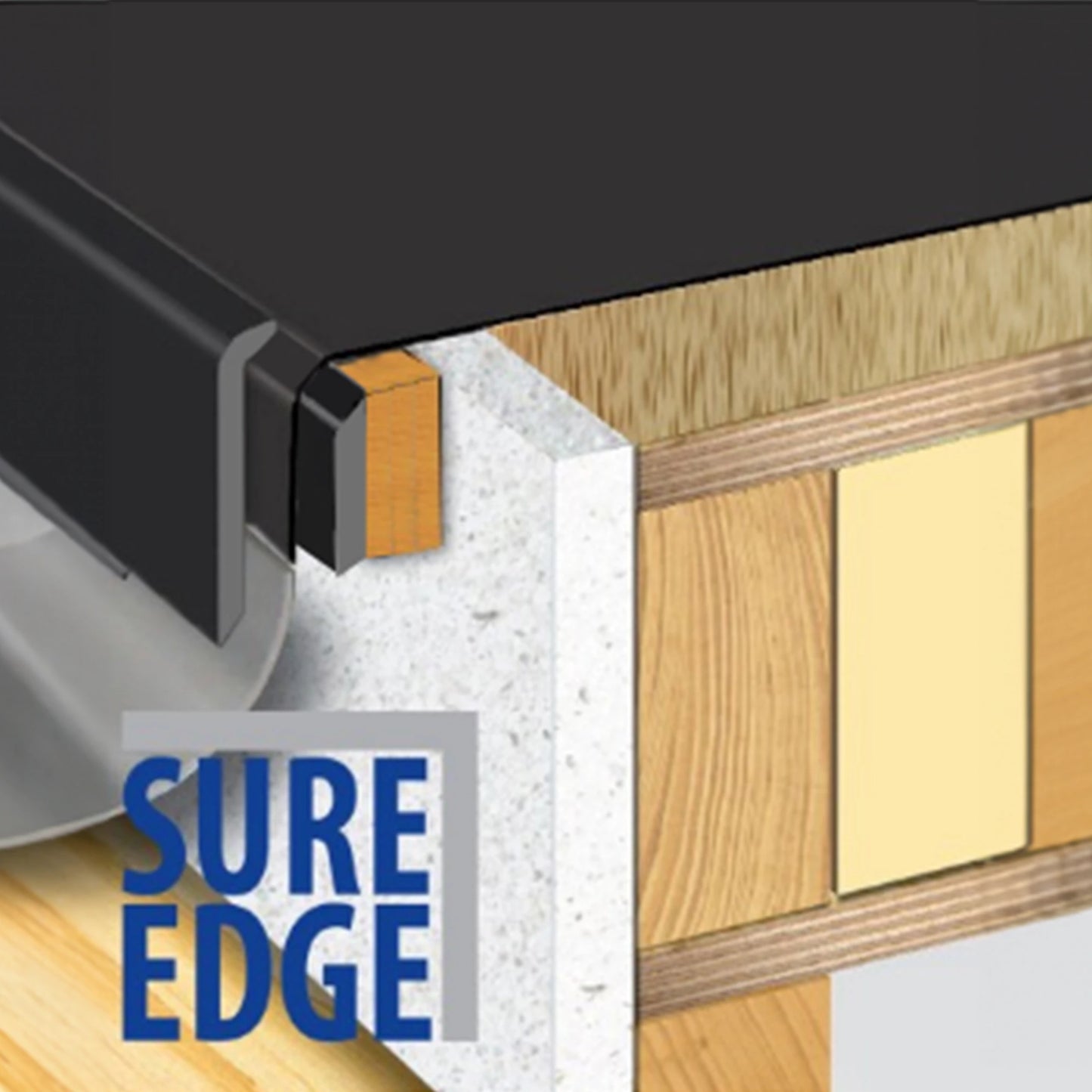 Sure Edge Gutter Drip Trim WHITE