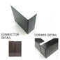 Metal Trim Corner/ Connector 100mm MEDIUM