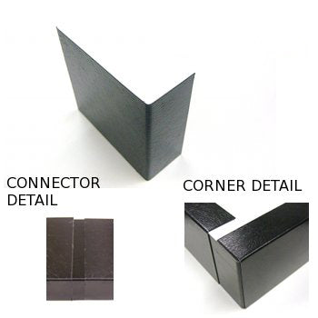 Metal Trim Corner/ Connector 75mm SMALL