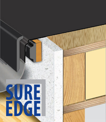 Sure Edge Gutter Drip Trim BLACK