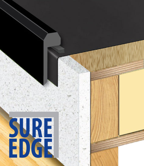 Sure Edge Kerb Trim 2.5M BLACK